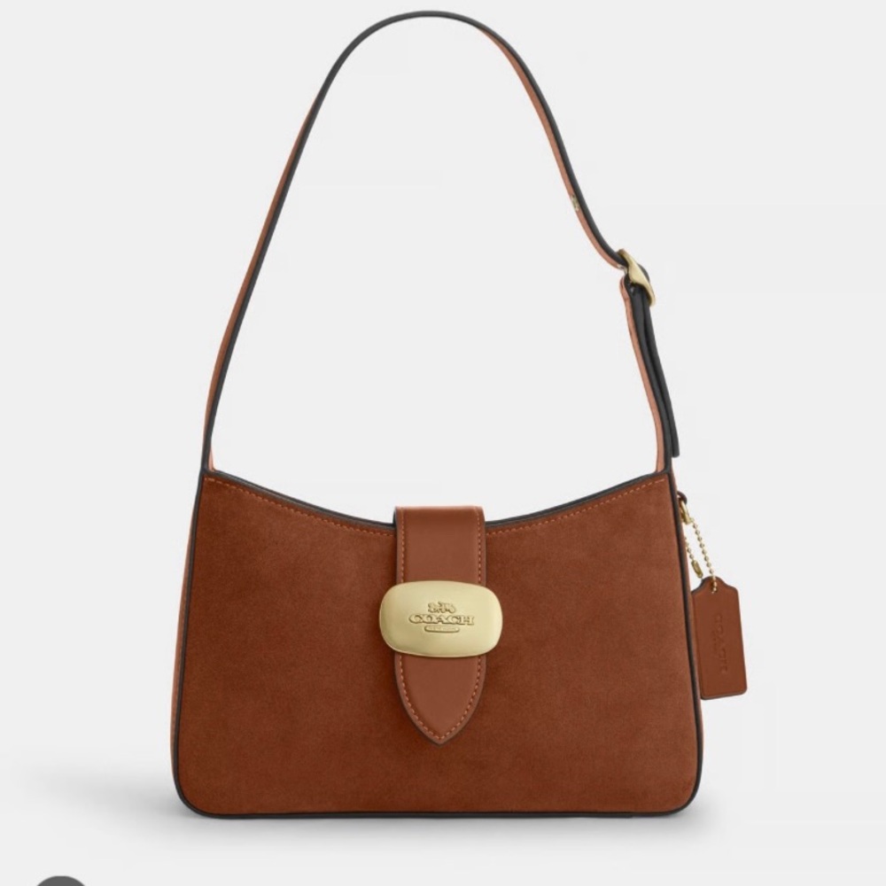 Coach Eliza suede handbag